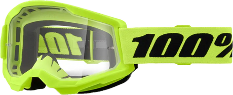 Strata 2 Junior Goggle Neon Yellow Clear Lens - Powersports