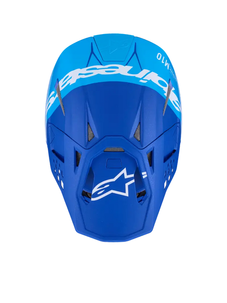 Supertech S M10 Flood Helmet Met Blu/Md Blu/Blk Crb M&G 2x - ALPINESTARS