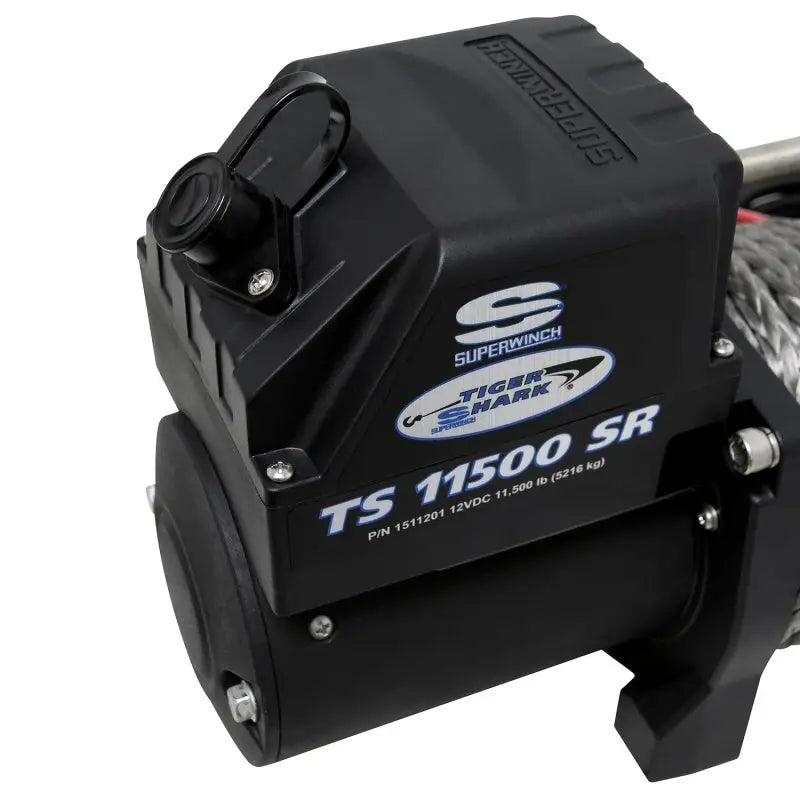 Superwinch 11500 LBS 12V DC 3/8in x 80ft Synthetic Rope Tiger Shark 11500 Winch - 1511201