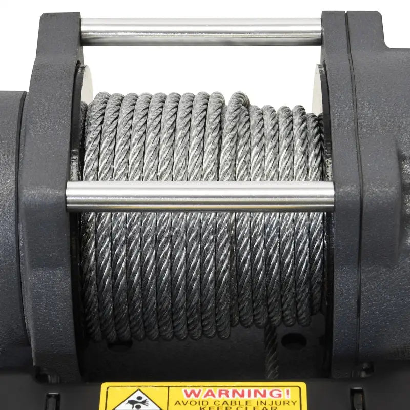 Superwinch 2500 LBS 12V DC 3/16in x 40ft Steel Rope Terra 2500 Winch - Gray Wrinkle - 1125260