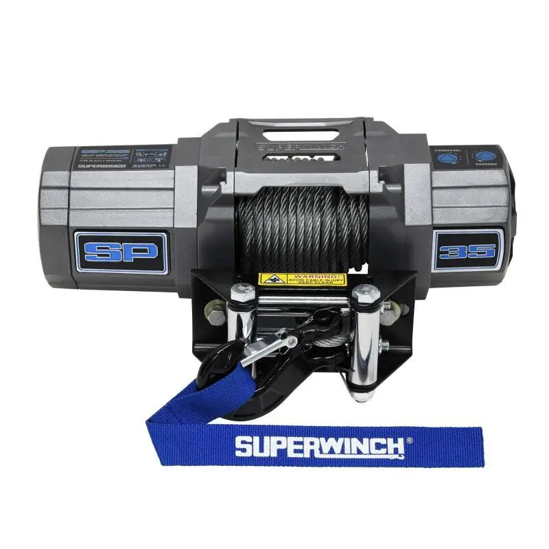 Superwinch 3500 LBS 12V DC 7/32in x 40ft Steel Rope Roller Fairlead SP 35 Winch - Winches & Hitches