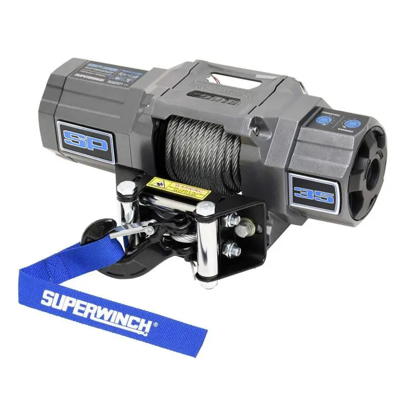 Superwinch 3500 LBS 12V DC 7/32in x 40ft Steel Rope Roller Fairlead SP 35 Winch - Winches & Hitches