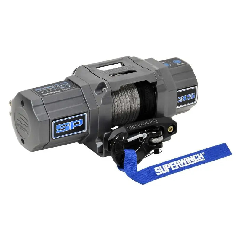 Superwinch 3500 LBS 12V DC 7/32in x 40ft Synthetic Rope Hawse Fairlead SP 35SR Winch - Winches & Hitches
