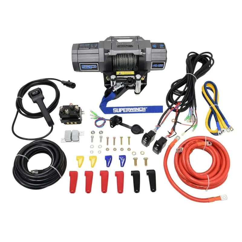 Superwinch 4500 LBS 12V DC 15/64in x 40ft Steel Rope Roller Fairlead SP 45 Winch - Winches & Hitches
