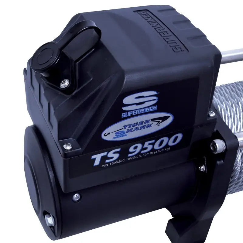 Superwinch 9500 LBS 12V DC 11/32in x 95ft Steel Rope Tiger Shark 9500 Winch - 1595200