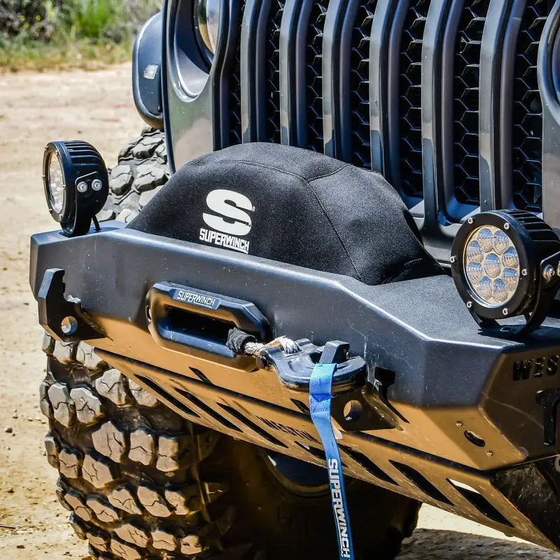 Superwinch Winch Cover for Sx 10000/12000/Talon 9.5 Integrated Winches - Blk Neoprene - 1571