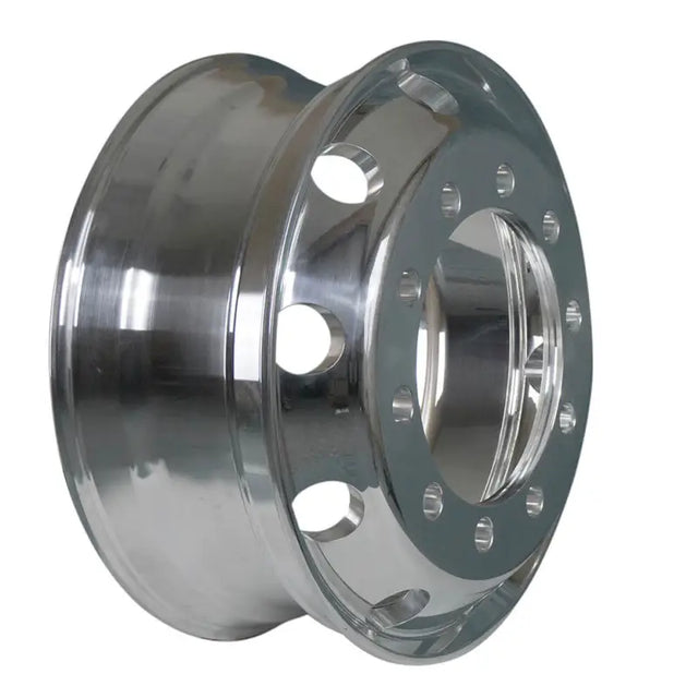 Polished aluminum truck wheel SW1750275SD4 Taskmaster 17.5X6.75 silver dual finish