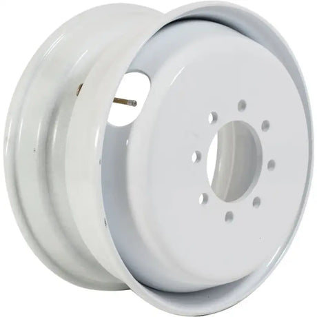 White painted steel wheel SW1750865WD2 Taskmaster 17.5X6.75 white dual design