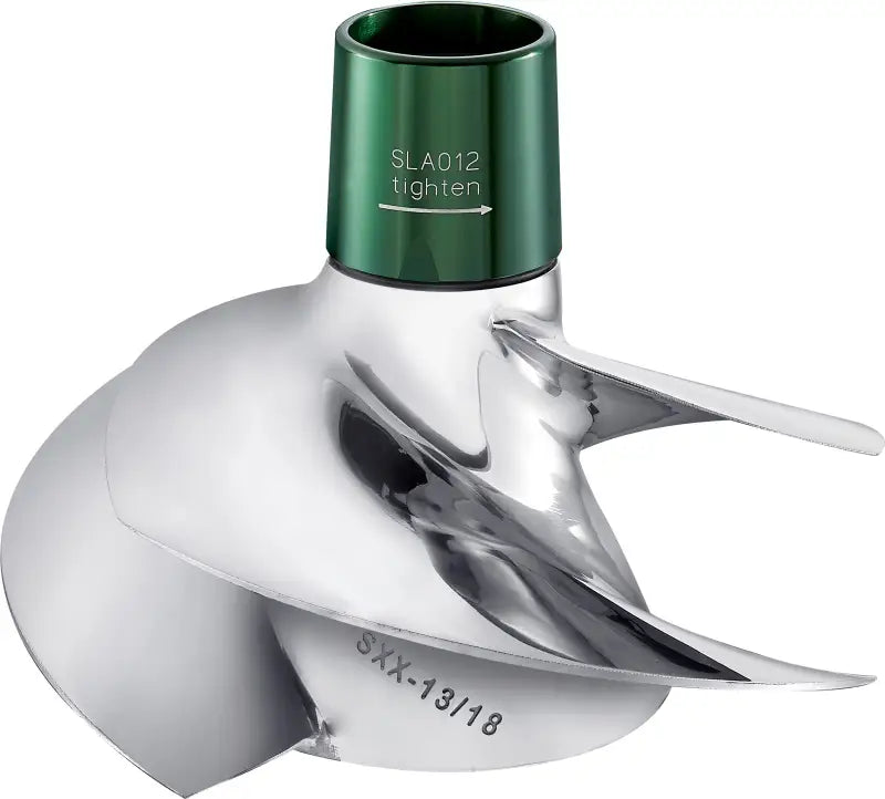 Shiny metal boat propeller from SXX-CD-13/18 Solas for RV parts, powersports & truck parts