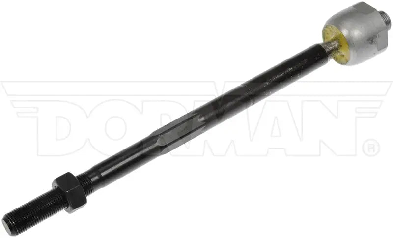 Black metal tie rod end with TL00119 Dorman Alignment Tool for easy alignment