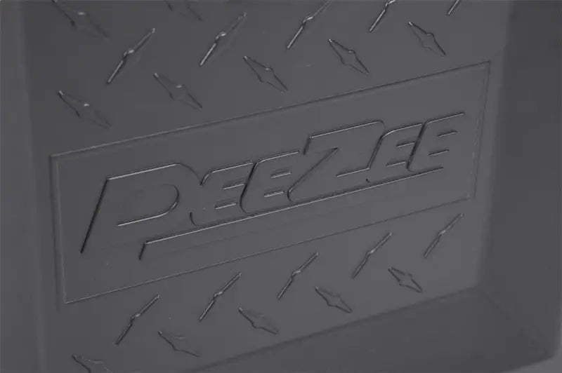 Tool Box Triangle Trailer; Single Lid; Diamond Tread; Black; Plastic; 36 Inch (Back)/18.25 (Front) Width x 18.75 Length