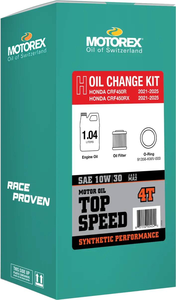 Top Speed Oil Change Kit 1.04l 10w/30 Hon - MOTOREX