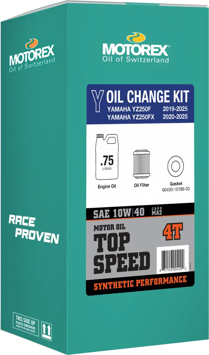 Top Speed Oil Change Kit 0.75l 10w/40 Yam - MOTOREX