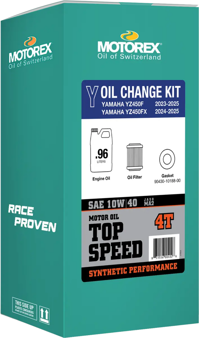 Top Speed Oil Change Kit 0.96l 10w/40 Yam - MOTOREX