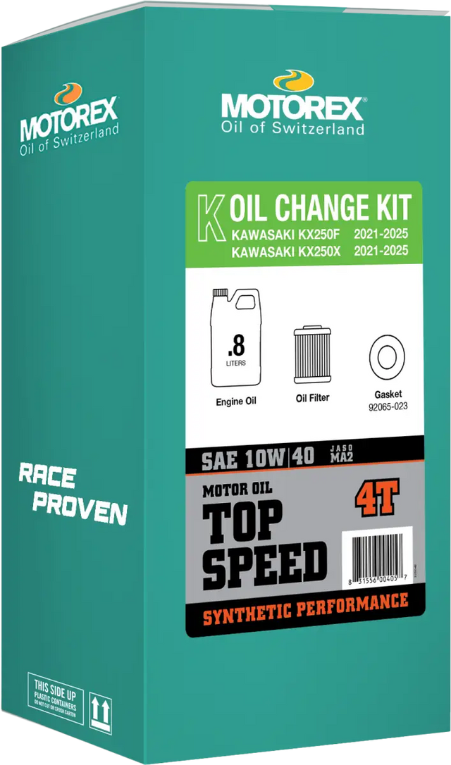 Top Speed Oil Change Kit 0.80l 10w/40 Kaw - MOTOREX