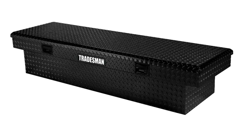 Tradesman Aluminum Economy Cross Bed Truck Tool Box (72in.) - Black - & Automotive