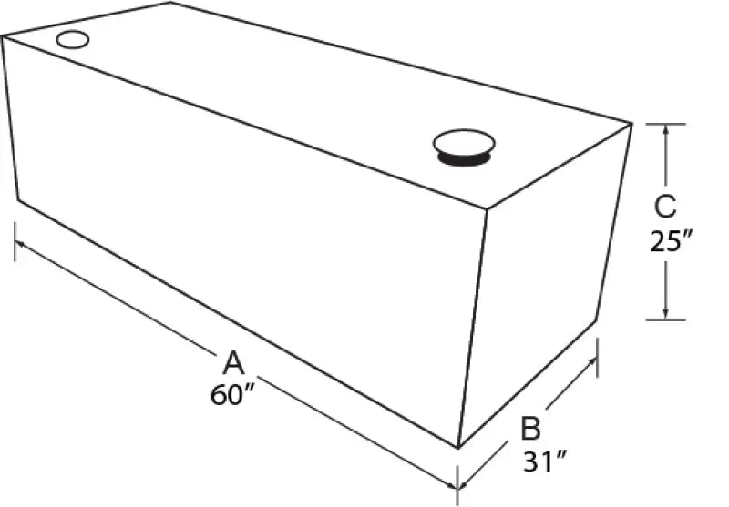 Rectangular aluminum storage tank with dimensions for liquid storage and liquid storage tank use