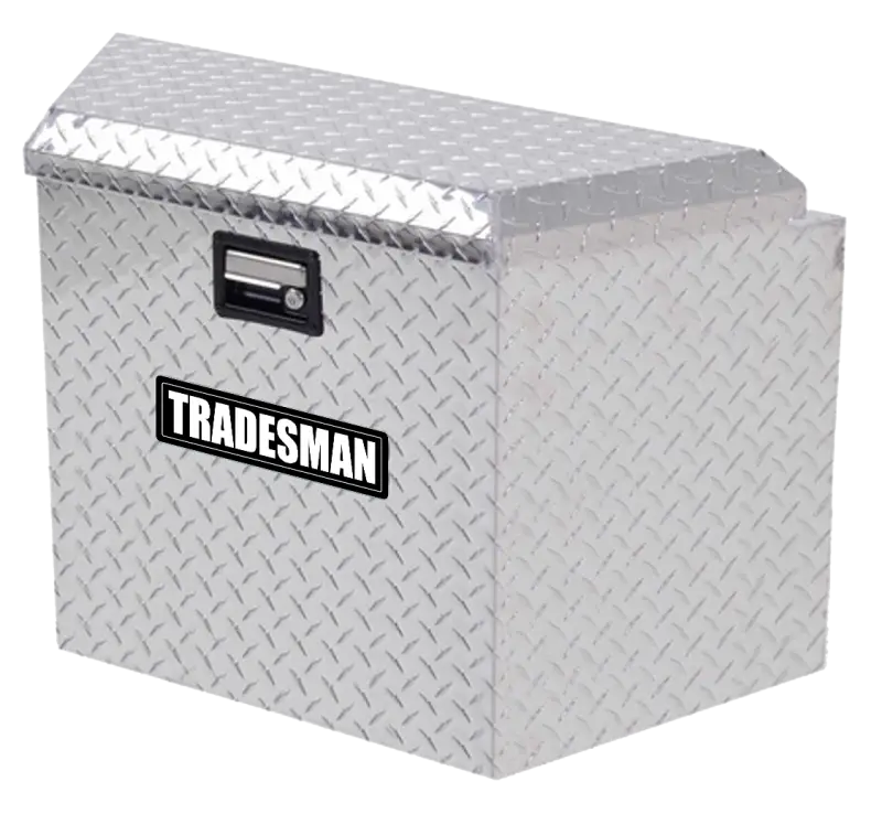 Tradesman Aluminum Trailer Tongue Storage Box (16in.) - Brite - Truck & Automotive