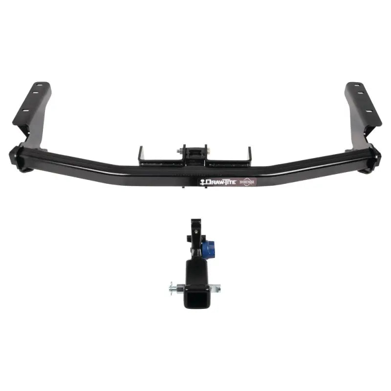 Black trailer hitch rear Class III with 2-inch receiver and ball mount for towing