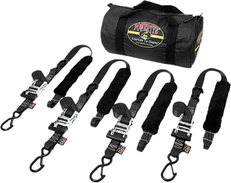 TRAILERKIT-82 Powertye Fat Strap Trailer Kit Black 1.5"X6.5'