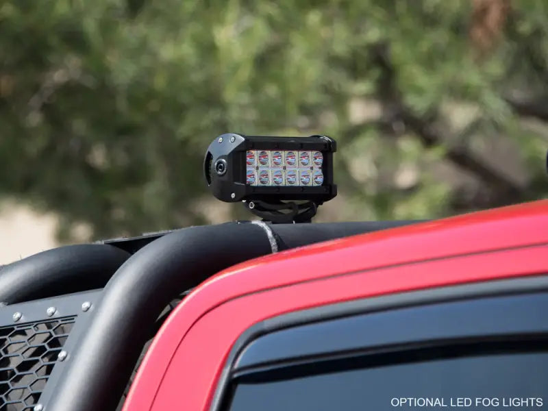 Truck Bed Bar 3 Inch Tubular Bar; Mounts Up To 4 Lights; Powder Coated; Black; Steel - & Automotive