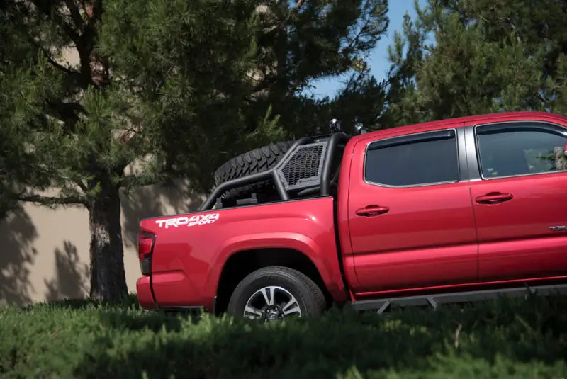 Truck Bed Bar 3 Inch Tubular Bar; Mounts Up To 4 Lights; Powder Coated; Black; Steel - & Automotive