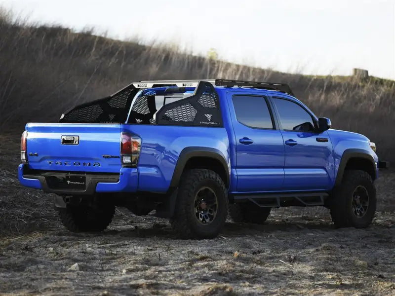 Truck Bed Bar Modular Style; Pre-Drilled Auxiliary Light Mounts; Powder Coated; Black; Steel - & Automotive