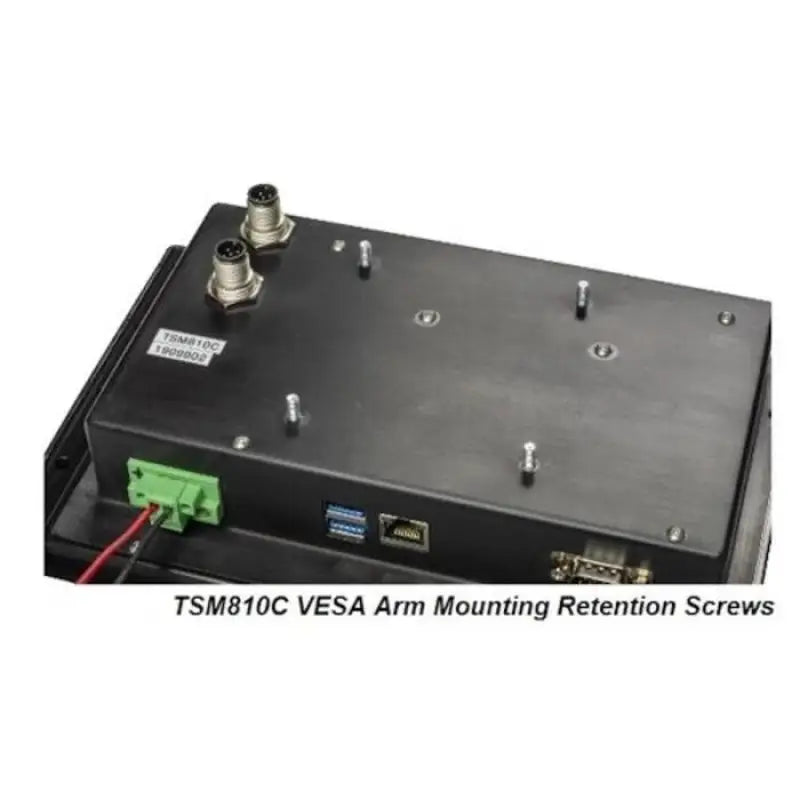 Black TSM810C-01 Maretron monitoring cntrl tchscreen with ports and screws