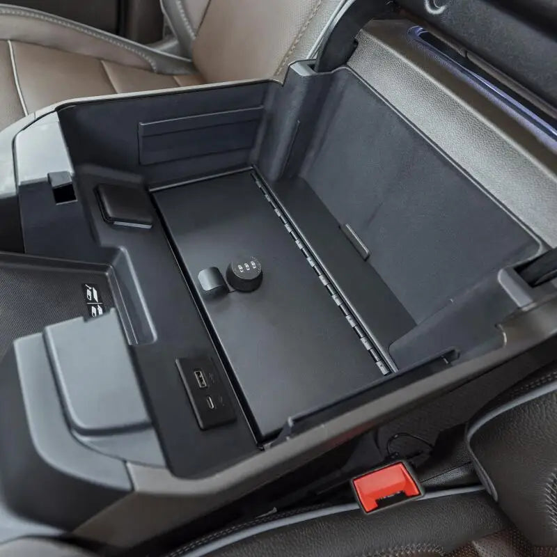 Tuffy Console Safe W/ Combo Lock For Chevrolet Silverado W/ Wireless Charging Pad Console - Tuffy Products