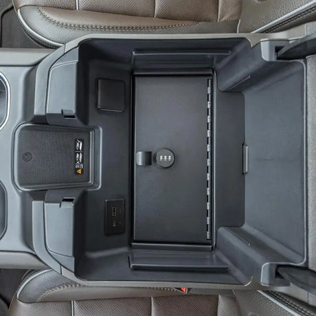 Tuffy Console Safe W/ Combo Lock For Chevrolet Silverado W/ Wireless Charging Pad Console - Tuffy Products