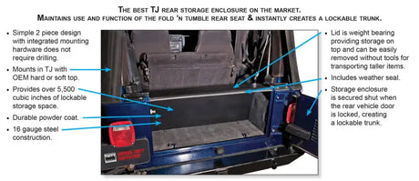 Tuffy Tj Tailgate Security Enclosure- 01Blk 9706 Tj Wg - Tuffy Products