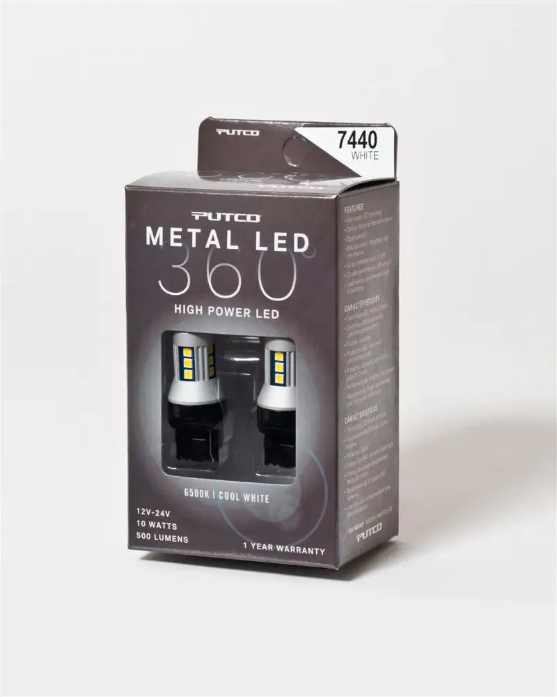 Turn Signal Light Bulb - LED 7440 Plasma LED; White; Set of 2 - Truck & Automotive