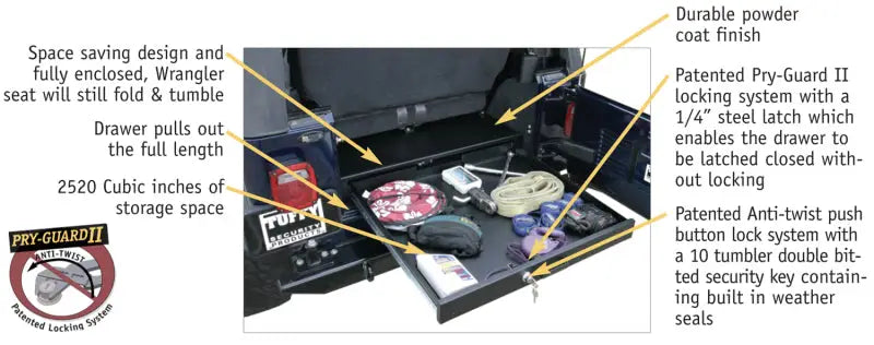 Tuffy Long Drawer Black - Tuffy Products