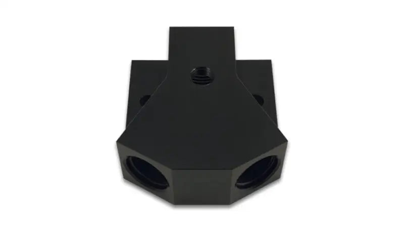 Vibrant Billet Aluminum Y-Block Fitting with 1/8in NPT Port -8AN x Dual ORB - Truck & Automotive