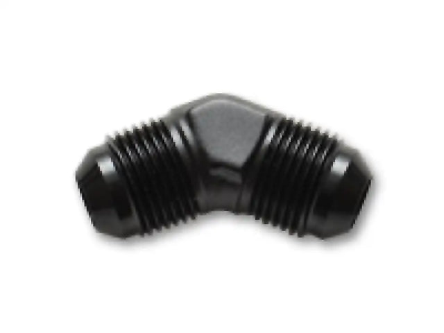 Black 90-degree AN fitting for Vibrant Flare Union 45 Degree Adapter Fittings
