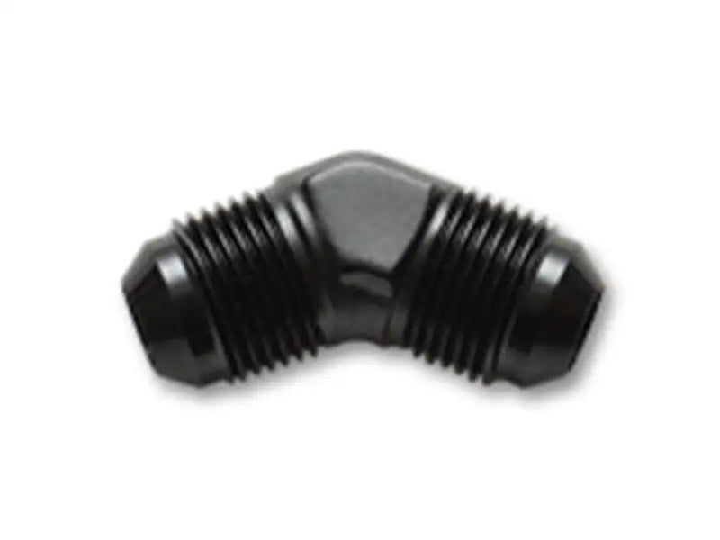 Black 90-degree AN adapter fitting for Vibrant Flare Union 45 Degree Adapter Fittings