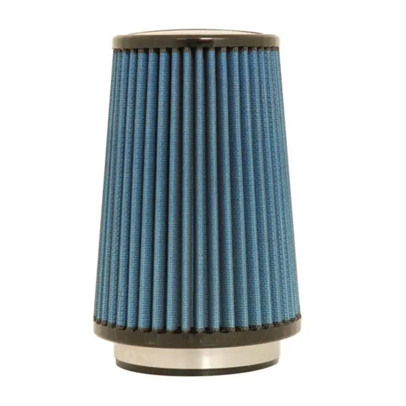 Volant Universal Pro5 Air Filter - 5.0in x 3.5in x 7.0in with 3.5in Flange ID featuring high-performance 5-layer pleated blue textile with aluminum screens.