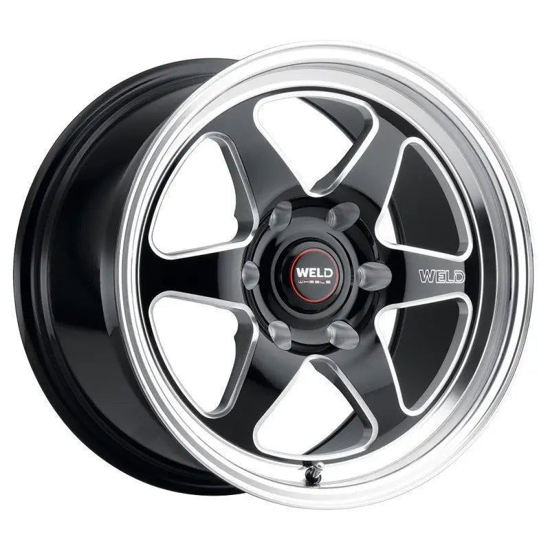 Weld 17x11 Ventura 6 Drag 6x127 ET36 BS7.375 Gloss BLK MIL DIA 78.1 - Truck & Automotive