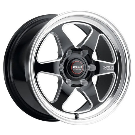 Weld 17x11 Ventura 6 Drag 6x127 ET36 BS7.375 Gloss BLK MIL DIA 78.1 - Truck & Automotive