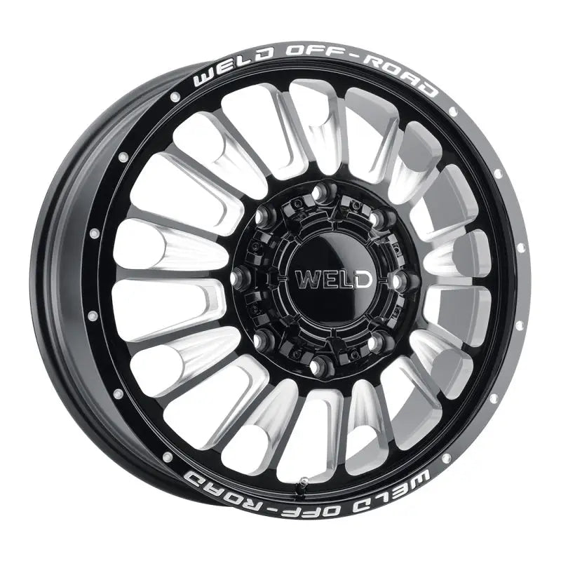 Weld Off-Road W121 20X8.25 Scorch Front 8X200 ET108 BS8.90 Gloss Black MIL 142.2 - W12108292890