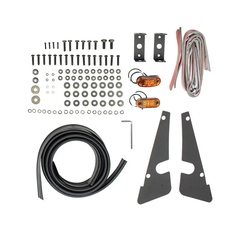 Westin/Snyper 07-17 Jeep Wrangler Tube Fenders - Front - Textured Black - RV and Auto Parts