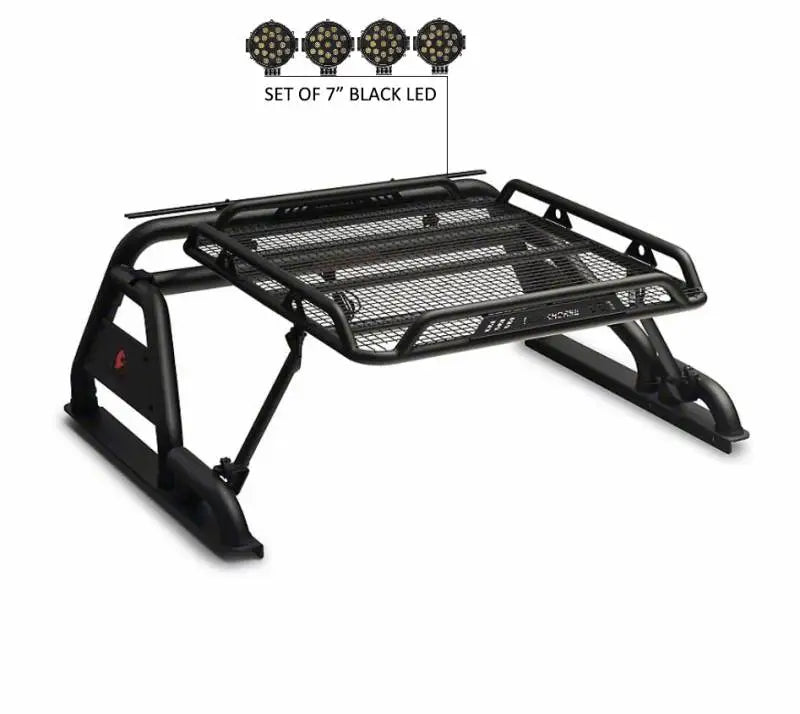 WRB-001BK-PLB Black Horse Warrior Roll Bar Kit