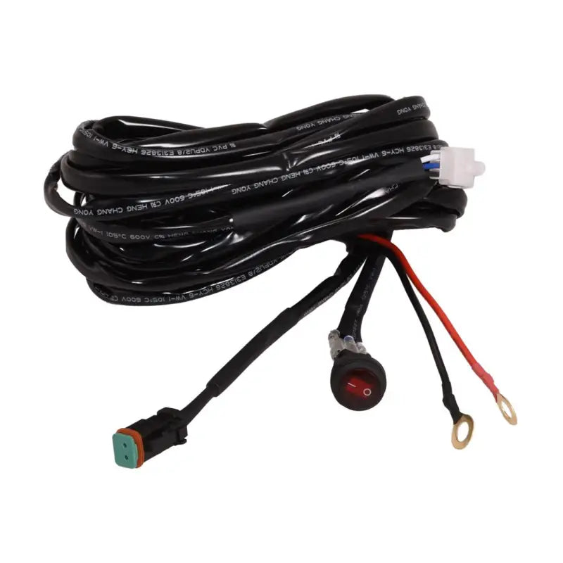 WRHRNSS1 Trailfx Wrng Hrnss W/Swtch Sngl Cube/Row - Driving/ Fog Light Wiring Harness
