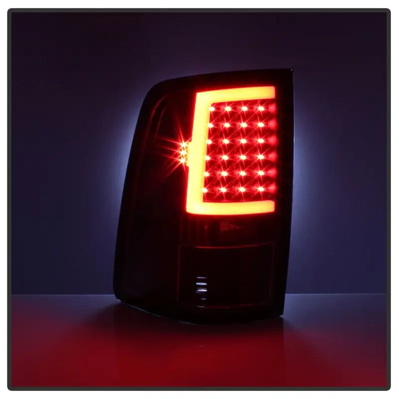 Illuminated LED taillight assembly for xTune 09-18 Dodge Ram 1500 in black finish