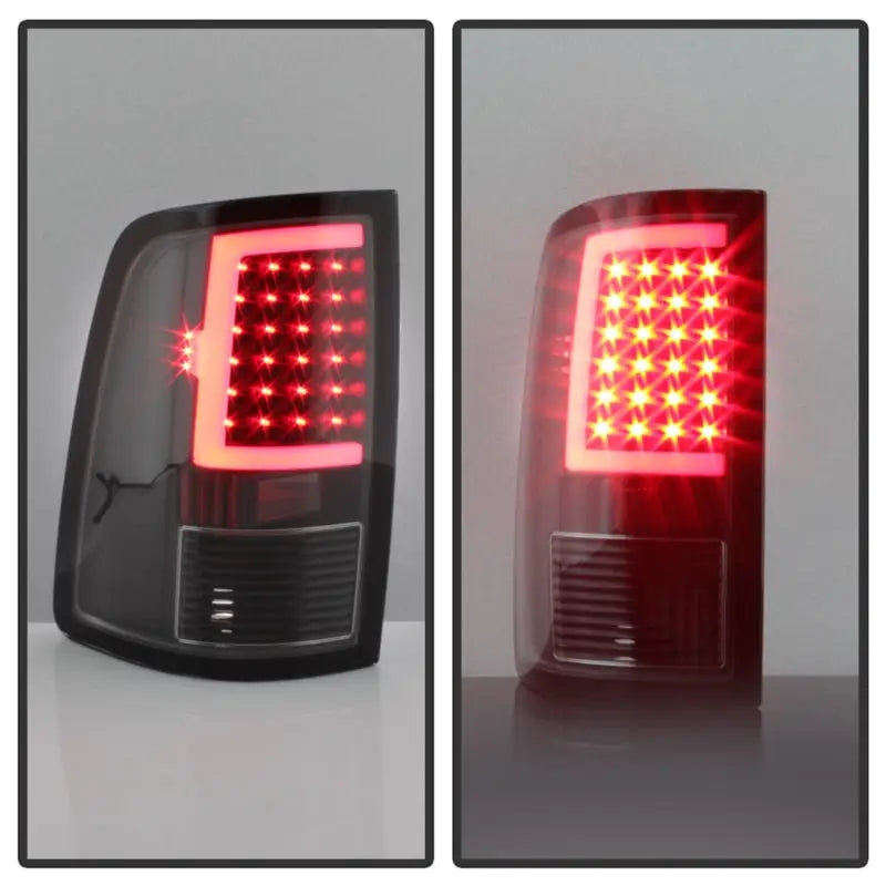 LED taillights for xTune 09-18 Dodge Ram 1500 in sleek black design