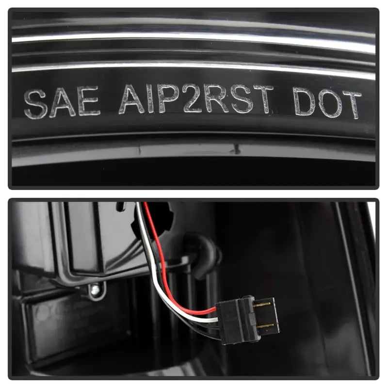 Automotive tail light with wiring for xTune 09-18 Dodge Ram 1500 LED - Black