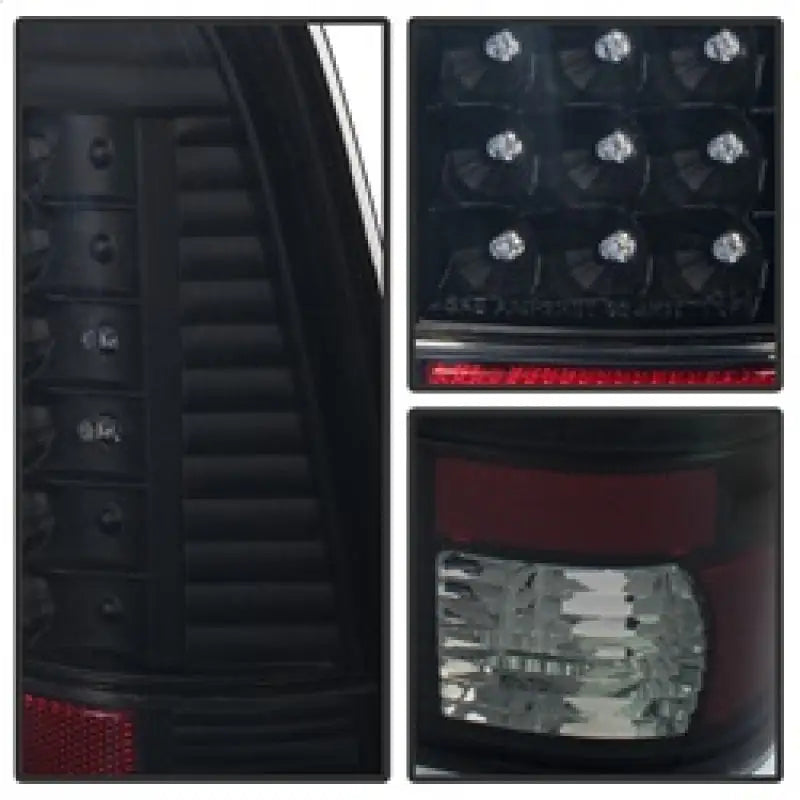 Xtune Ford F250/350/450/550 Super Duty 99-07 LED Tail Lights Black Smoke ALT-JH-FF15097-LED-BKSM - Truck & Automotive