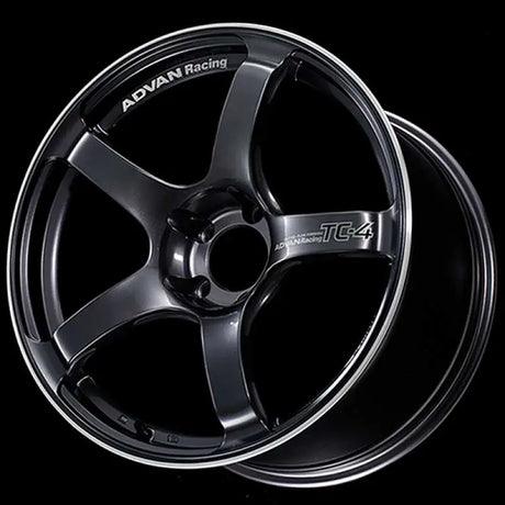 Advan YAD8L15EGMR Advan TC4 18x10.5 +15 5-114.3 Racing Gun Metallic & Ring Wheel