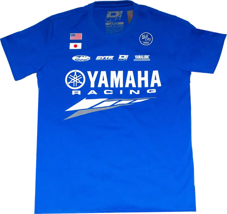 Yamaha Factory T Shirt Blue Lg - D-COR