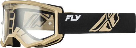 Youth Focus Goggle Black/Khaki W/ Clear Lens - FLY RACING